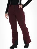 Miniatuur 2117 of Sweden, Ebbared Pant skibroek dames DK Plum bordeaux 