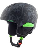 Miniatuur Alpina, Pizi skihelm kinderen Black Green Camo Matt groen 