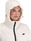 Miniatuur 4F, Down Jacket  F277 donsjas dames Off White wit 