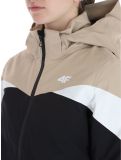 Miniatuur 4F, Technical Jacket  F344 ski-jas dames Light Brown bruin, zwart 