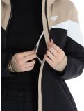 Miniatuur 4F, Technical Jacket  F344 ski-jas dames Light Brown bruin, zwart 