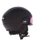 Miniatuur Alpina, Alto QV skihelm met vizier unisex Black Matt zwart 