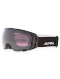 Miniatuur Alpina, Double Jack Mag Q skibril extra lens unisex Black Matt zwart 