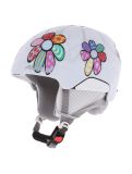 Miniatuur Alpina, Pizi skihelm kinderen Patchwork Flower Matt wit 