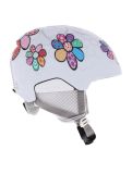 Miniatuur Alpina, Pizi skihelm kinderen Patchwork Flower Matt wit 