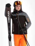 Miniatuur Aulp, Nobel softshell ski-jas heren Grey grijs, zwart 