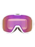 Miniatuur Bliz, Rave skibril unisex Matte White - Brown w Pink Multi wit 