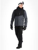 Miniatuur Brunotti, Twinstroke softshell ski-jas heren Dark Grey Melee grijs 