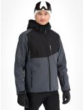 Miniatuur Brunotti, Twinstroke softshell ski-jas heren Dark Grey Melee grijs 