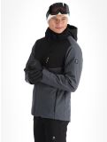 Miniatuur Brunotti, Twinstroke softshell ski-jas heren Dark Grey Melee grijs 