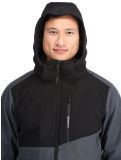 Miniatuur Brunotti, Twinstroke softshell ski-jas heren Dark Grey Melee grijs 