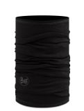 Miniatuur Buff, Merino Lightweight sjaal kinderen Solid Black zwart 