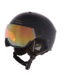 Miniatuur Cairn, Reflex Visor skihelm met vizier unisex Mat Black Gold zwart 