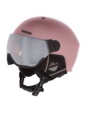 Miniatuur Cairn, Reflex Visor skihelm met vizier unisex Mat Metallic Dust roze 