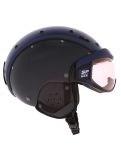 Miniatuur Casco, SP-6 skihelm met vizier unisex Navy-Black Structure blauw, zwart 