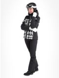 Miniatuur CMP, 33W0306 ski-jas dames Black White wit, zwart 