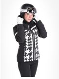 Miniatuur CMP, 33W0306 ski-jas dames Black White wit, zwart 