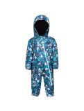 Miniatuur Dare2b, Bambino II ski overall kinderen floral print river blauw 