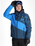 Miniatuur Dare2b, Baseplate II ski-jas heren Moonlight Denim / Athletic Blue Mountain Print blauw 