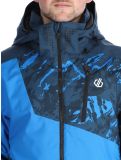 Miniatuur Dare2b, Baseplate II ski-jas heren Moonlight Denim / Athletic Blue Mountain Print blauw 