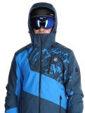 Miniatuur Dare2b, Baseplate II ski-jas heren Moonlight Denim / Athletic Blue Mountain Print blauw 