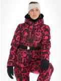 Miniatuur Dare2b, Crevasse ski-jas dames Pure Pink Graffiti Print P9Z roze 