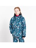 Miniatuur Dare2b, Girls Verdict ski-jas kinderen floral print river blauw 