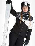 Miniatuur Dare2b, Ice III ski-jas dames Black Distressed Dogtooth Print wit, zwart 