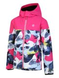 Miniatuur Dare2b, Liftie ski-jas kinderen Pure Pink / Quiet Blue Abstract Mountain Print blauw, roze 