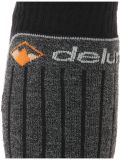 Miniatuur Deluni, Luca 3 Pair skisokken 3 paar kinderen Black With Grey Lines grijs, zwart 