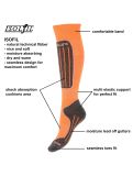 Miniatuur Deluni, Gaia 3 pair skisokken 3 paar unisex Orange oranje 