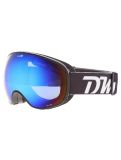 Miniatuur Demon, Magnet skibril extra lens unisex Matt Black Blue - Multilayer Smoke Blue zwart 