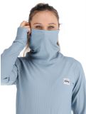 Miniatuur Eivy, Icecold Gaiter Rib thermoshirt dames Faded Fog blauw 