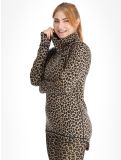 Miniatuur Eivy, Icecold Wool thermoshirt dames Leopard bruin 