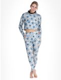 Miniatuur Eivy, Pocket thermobroek dames Blue Flower blauw, wit 