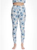 Miniatuur Eivy, Pocket thermobroek dames Blue Flower blauw, wit 