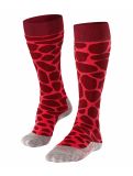 Miniatuur Falke, Falke SK4 Giraffe skisokken dames merlot Rood