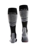 Miniatuur Falke, SK4 Advanced skisokken heren Black Mix grijs, zwart 