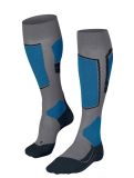 Miniatuur Falke, SK4 Advanced skisokken heren M. Grey Melange blauw 