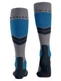 Miniatuur Falke, SK4 Advanced skisokken heren M. Grey Melange blauw 