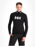 Miniatuur Helly Hansen, H1 Pro Lifa Merino Race Top thermoshirt heren Black zwart 