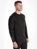 Miniatuur Helly Hansen, Lifa Merino Midweight Crew thermoshirt heren Black zwart 