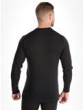 Miniatuur Helly Hansen, Lifa Merino Midweight Crew thermoshirt heren Black zwart 