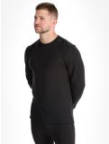 Miniatuur Helly Hansen, Lifa Merino Midweight Crew thermoshirt heren Black zwart 