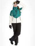 Miniatuur Helly Hansen, W Alphelia ski-jas dames Emerald Snow groen, wit 