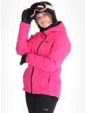 Miniatuur Helly Hansen, W Alpine Insulated ski-jas dames Dragon Fruit Black roze, zwart 