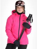 Miniatuur Helly Hansen, W Alpine Insulated ski-jas dames Dragon Fruit Black roze, zwart 