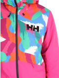 Miniatuur Helly Hansen, W Powchaser 2.0 ski-jas dames JPB AOP multicolor, roze 