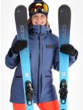 Miniatuur Helly Hansen, W Powderqueen 3.0 ski-jas dames Deep Fjord blauw 