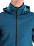 Miniatuur Icepeak, Biggs softshell ski-jas heren turquoise blauw 